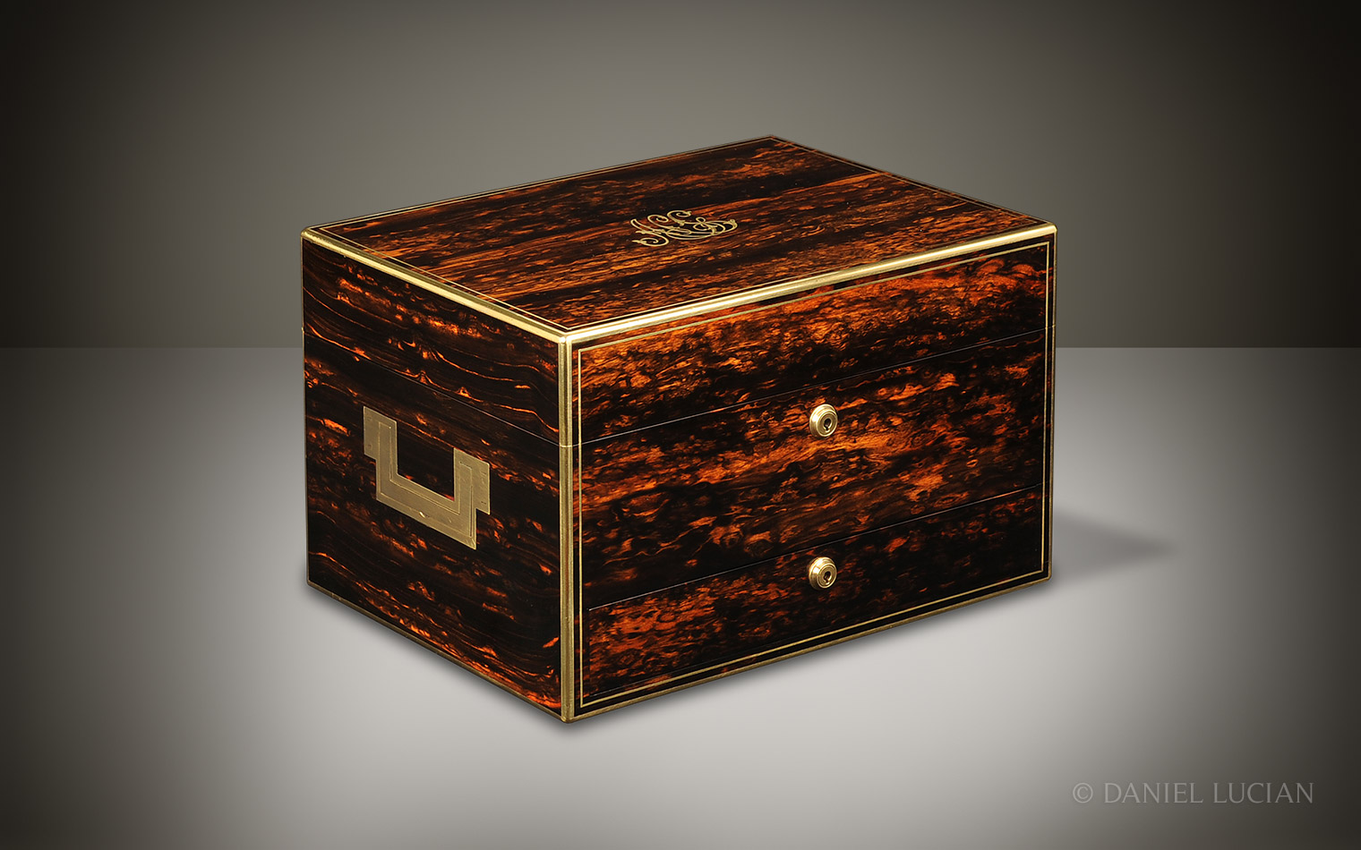 Asprey Antique Jewellery Box in Coromandel.