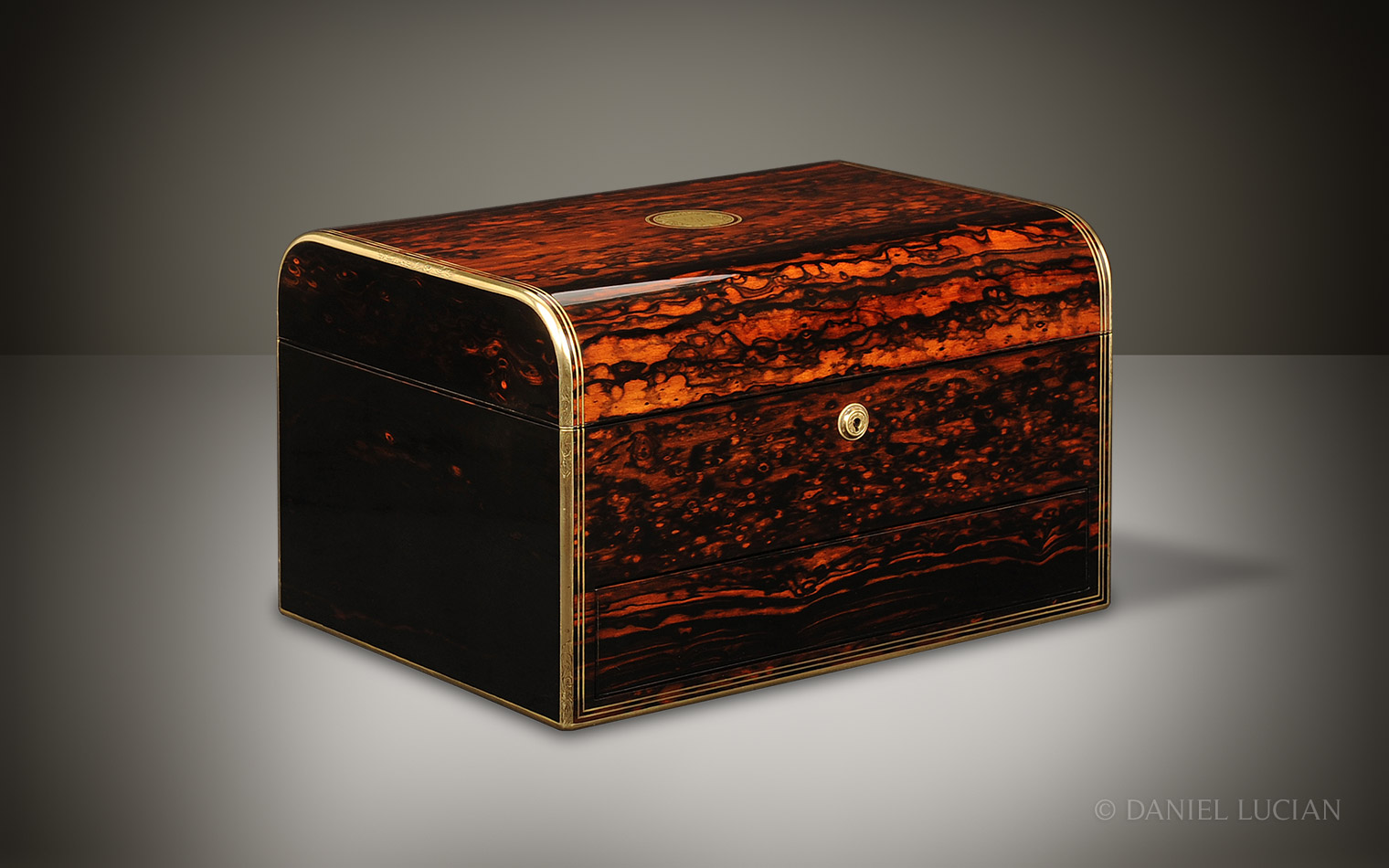 Coromandel Dome Top Antique Jewellery Box