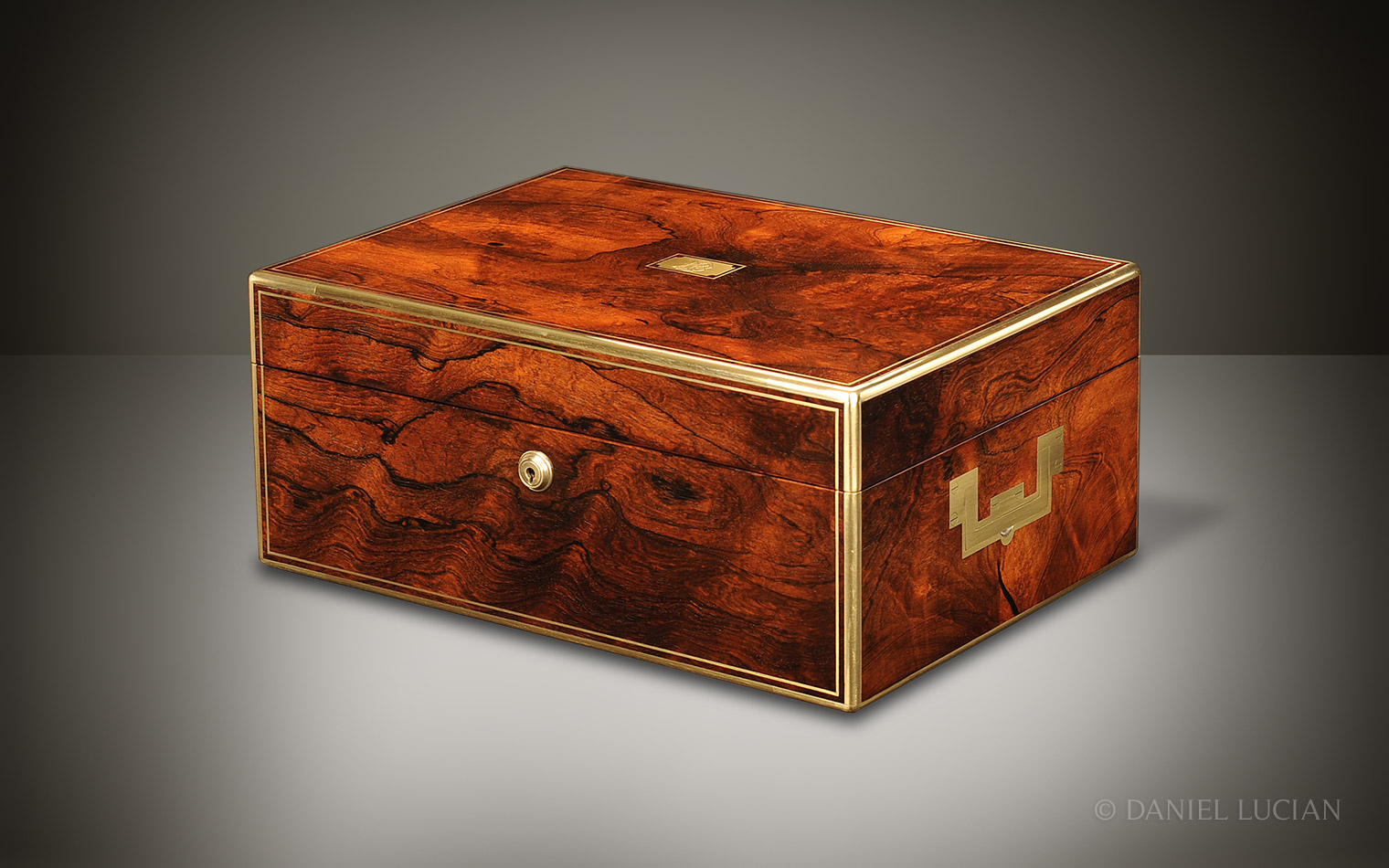 Asprey Antique Jewellery Box in Rosewood