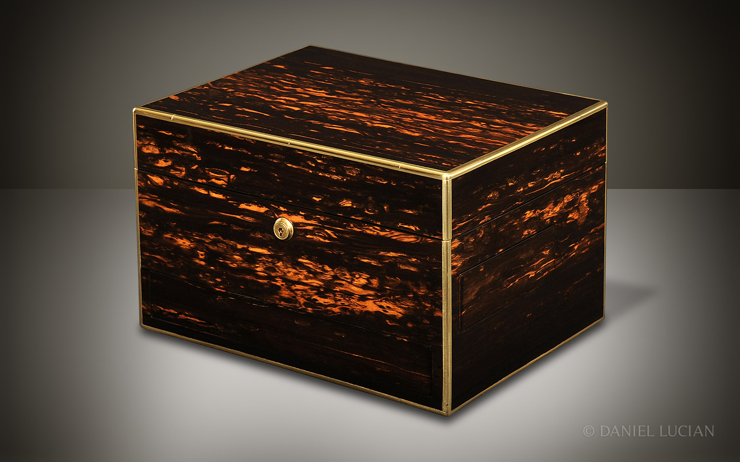 Coromandel Antique Jewellery Box by George Betjemann & Sons