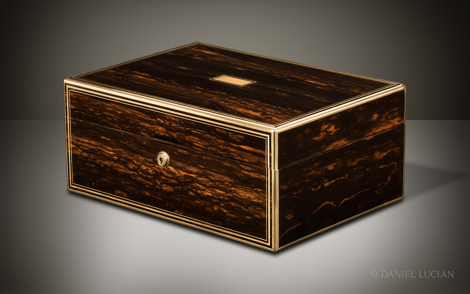 Coromandel Antique Jewellery Box by William Lund