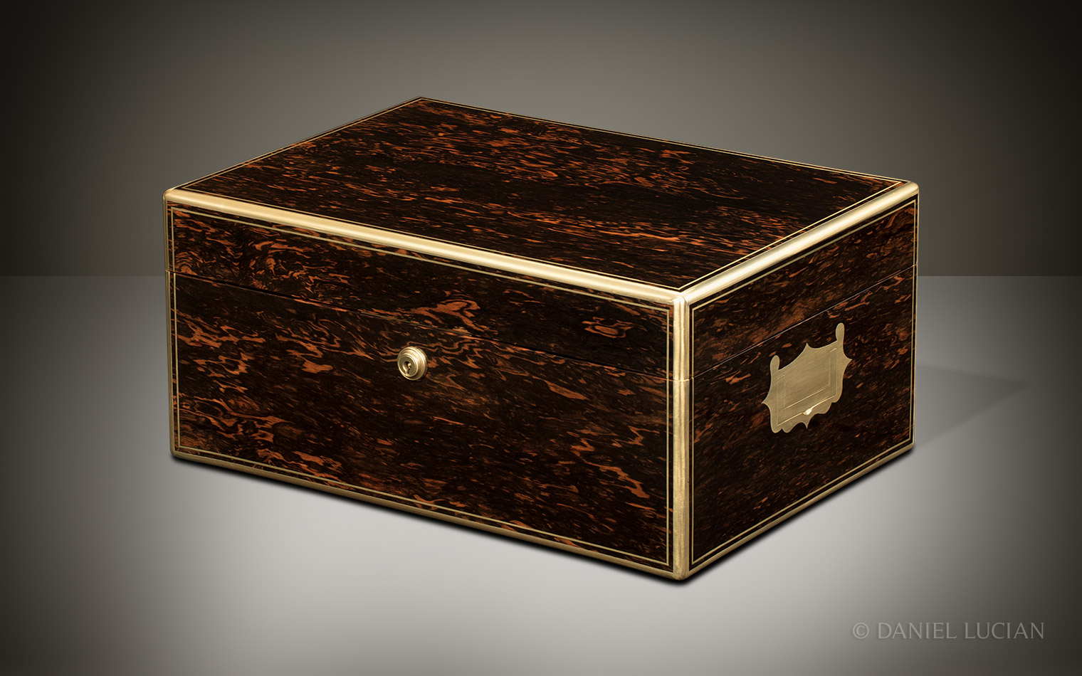 Antique Jewellery Box in Calamander, by William Halstaff 