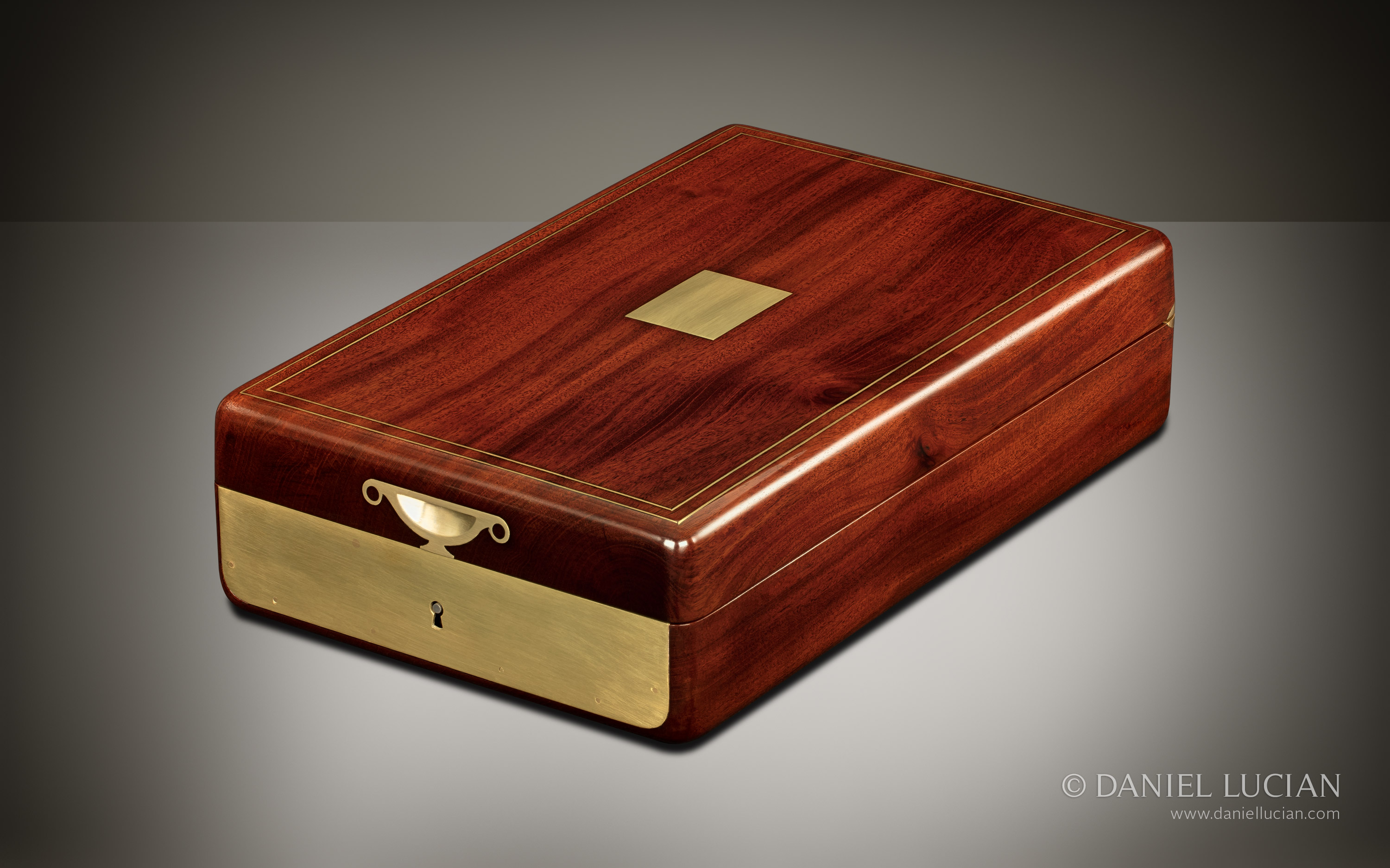 French Antique Travelling Jewellery Case in Cuban Mahogany.