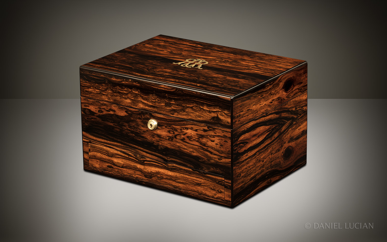 Antique Jewellery Box in Coromandel by George Betjemann & Sons