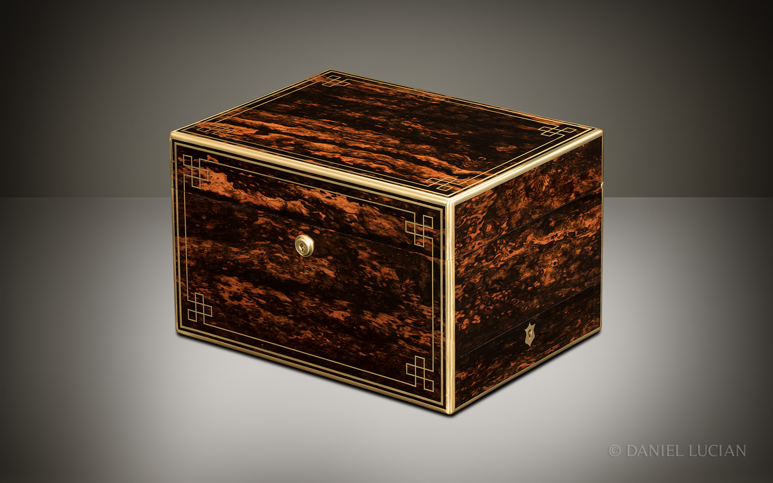 Antique Jewellery Box in Coromandel, by William Lund