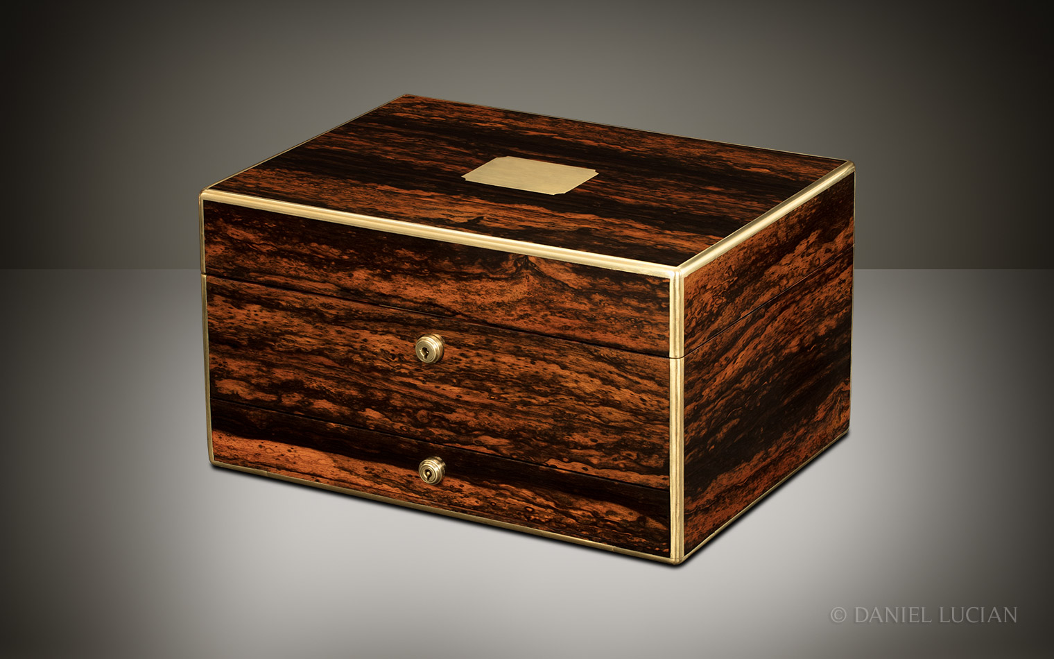 Antique Jewellery Box in Coromandel, by Leuchars & Son