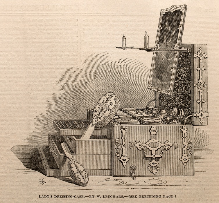 Lady’s dressing case by Leuchars, entered into the 1851 Great Exhibition.