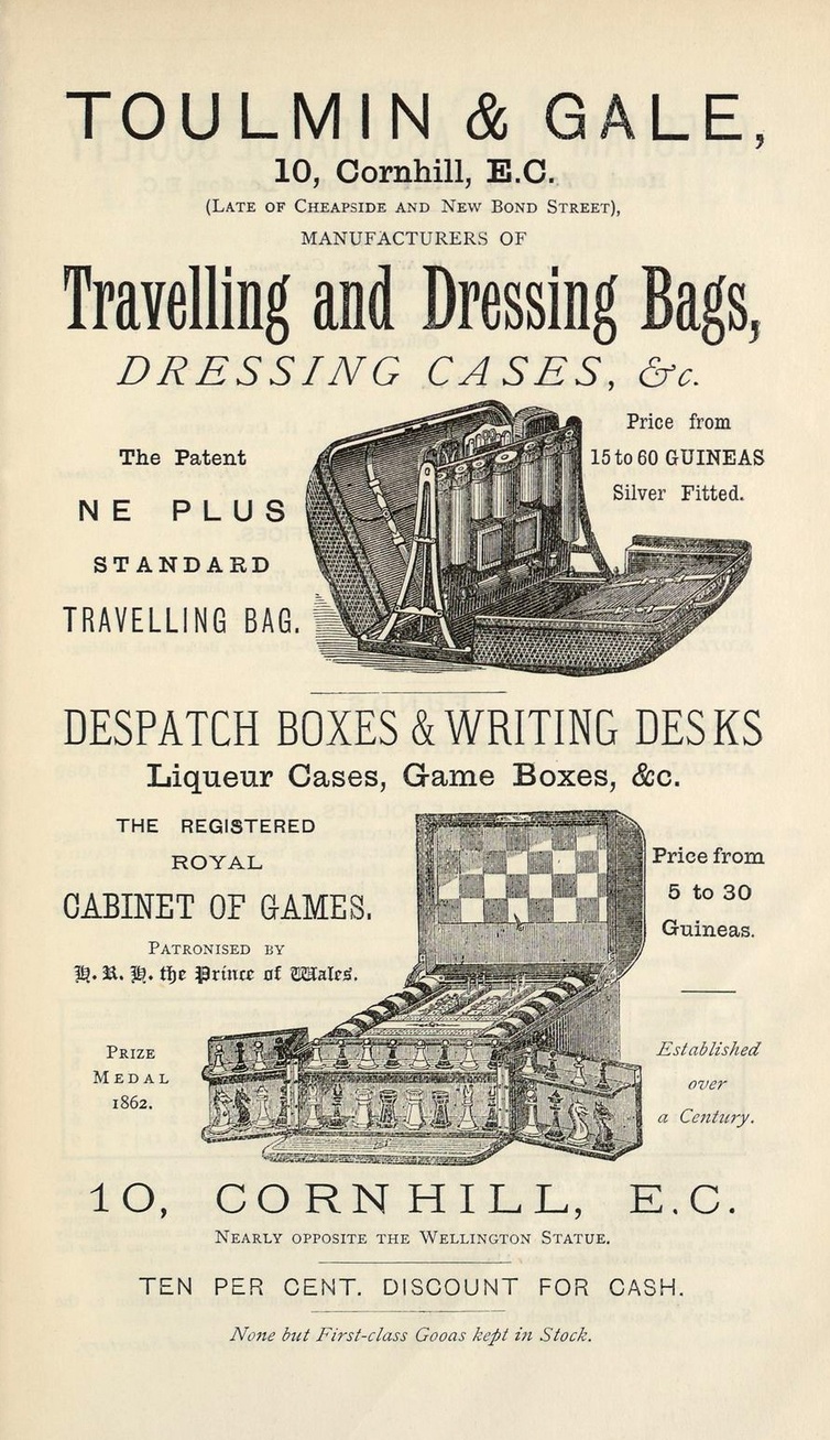 Toulmin & Gale advertisement taken from Hart’s ‘The New Annual Army List, Militia List and Indian Civil Service List, for 1879’.