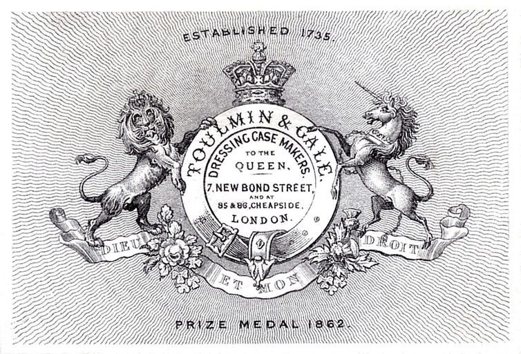 Toulmin & Gale advertising card from 1862.